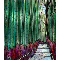 Serene Bamboo Path