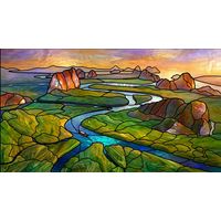 River Valley at Sunset