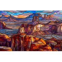 Desert Badlands at Sunset