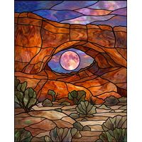 Nature's Eye - Moonlit Desert Arch