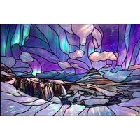 Northern Lights over Mountain