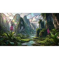 Tropical Mountain River Valley