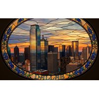 Dallas Skyline at Sunset