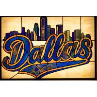 Dallas Skyline and Star