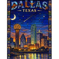 Dallas Skyline at Twilight