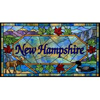 New Hampshire Landscape with Moose and Loon