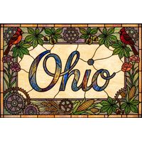Ohio State Tribute with Cardinals and Gears
