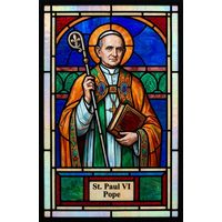 Pope St. Paul VI with Crozier and Gospels