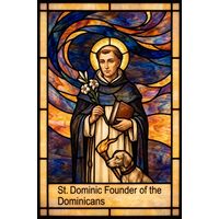 Saint Dominic with Lily and Torch