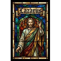 Jesus with Lazarus