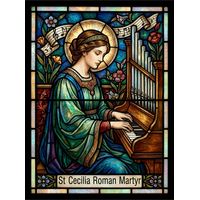 Saint Cecilia Playing the Organ