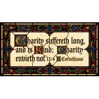 1 Corinthians 13:4 Scripture Calligraphy