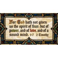 2 Timothy 1:7 Scripture Design