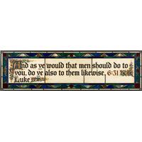 Golden Rule Scripture Transom