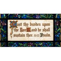 Psalm 55:22 Scripture Calligraphy