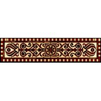 Crimson and Cream Ornamental Border