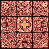 Rose Medallion in Rose and Gold