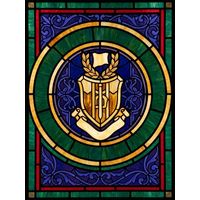 Heraldic Shield and Laurel Emblem