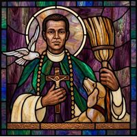 Saint Martin de Porres with Dog and Broom