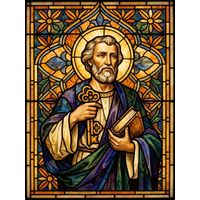 Saint Peter with Keys and Holy Book