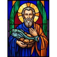 Saint Andrew the Apostle with Loaves and Fish