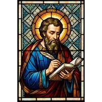 Saint Luke the Evangelist Writing the Gospel