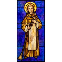 Saint Martin de Porres with Broom and Crucifix
