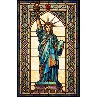 Statue of Liberty in Radiant Blue