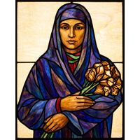 Mary with Golden Lilies