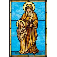 Saint Anne Teaching the Young Virgin Mary