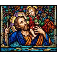 Saint Christopher Carrying the Christ Child