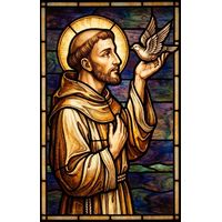 Saint Francis of Assisi with Dove