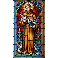 Saint Francis of Assisi with Doves
