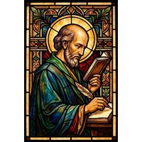 Saint Luke the Evangelist Writing the Gospel