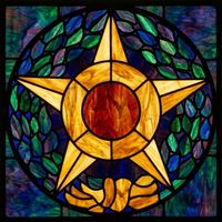 Five-Pointed Star in Golden Light