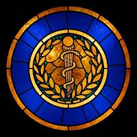 Caduceus Symbol Medallion