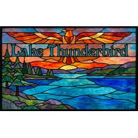 Thunderbird over Lake Sunset