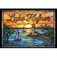 Lake Hefner Sunset with Lighthouse