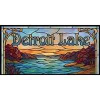 Detroit Lake Scenic Landscape