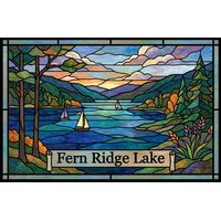 Sailboats on Fern Ridge Lake at Sunset