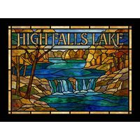 High Falls Lake Scenic Landscape