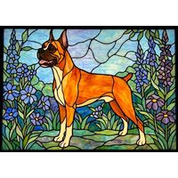 Boxer Dog in Garden Meadow
