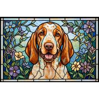 Happy Hound in Garden Bloom