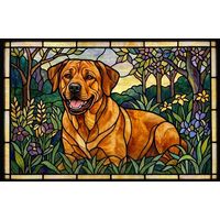 Golden Retriever in a Lush Garden