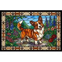 Corgi in a Blooming Garden