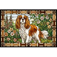 Cavalier King Charles Spaniel in the Garden