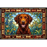 Happy Golden Retriever in a Garden
