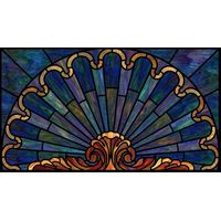 Sunburst Shell in Cobalt and Amber