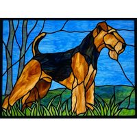 Airedale Terrier Custom Pet Portrait