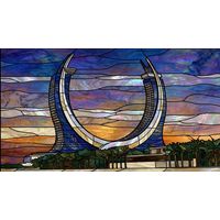 Crescent Towers at Twilight